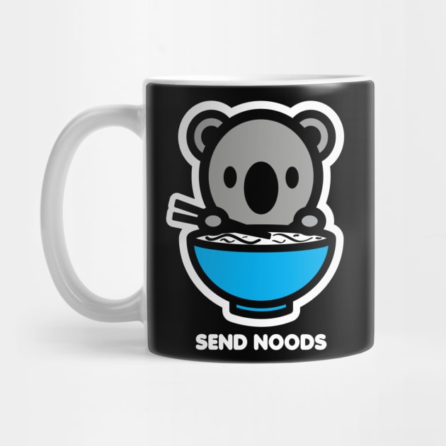 Koala Bear Send Noods Food Noodles Pho Ramen Funny Animal Bambu Brand by Bambu